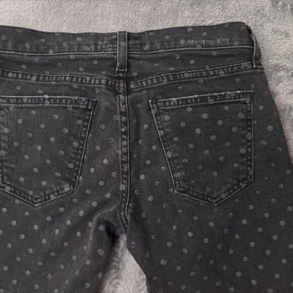 Current/Elliott Jeans Women’s 25 The Stiletto Skinny Black Polka Dot Stretch - Picture 13 of 15
